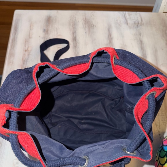 Tommy Hilfiger Blue and Red Backpack